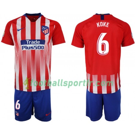 Tenue Atlético Madrid KOKE 6 Enfant Domicile 2018-2019 Maillot de Foot